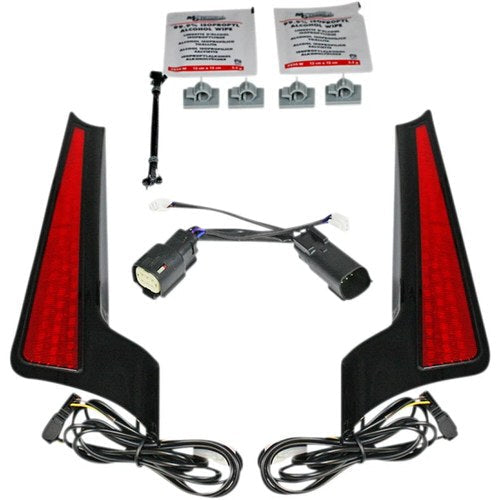 Custom Dynamics Fascia LED Light Panels - Black/Red | CD-FASCIA-BCMBR