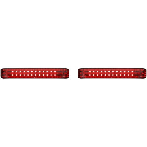Custom Dynamics Saddlebag LED Lights - Sequential - Chrome/Red | PB-SBSEQ-HD-CR