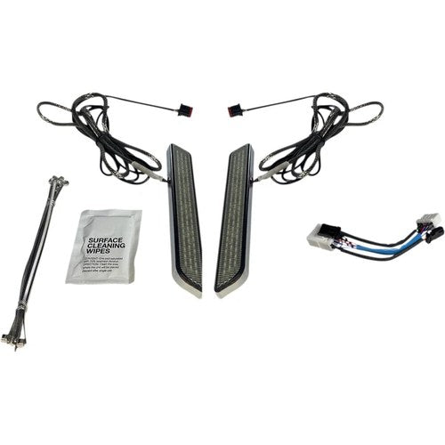 Custom Dynamics LED Fork Light - Smoke - Chrome | CD-FORK-HD-SC
