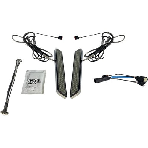 Custom Dynamics LED Fork Light - Smoke - Chrome | CD-FORK-SS6-SC