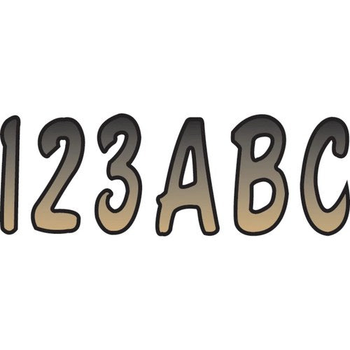 Hardline I.D. Sticker Kit - 200 Series - Brown Gradation | BRBKG200