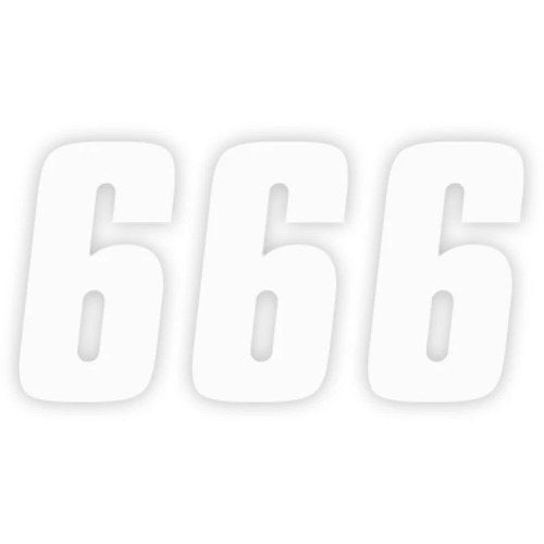Factory Effex FX Factory Number 6 - White - 4" | 08-90016