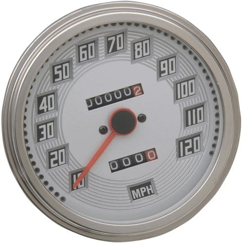 Drag Specialties FL-Style 2240:60 Speedometer - Billet-Look Face | 75695-BX33