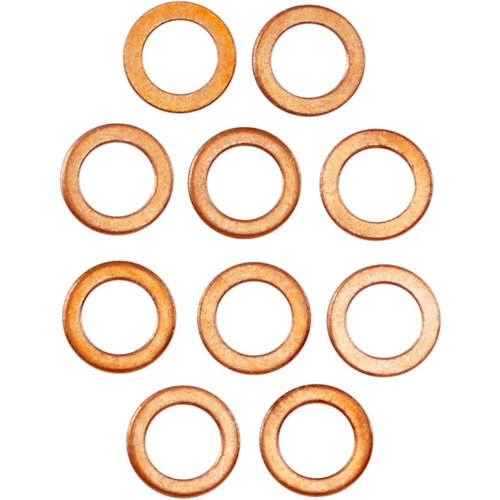 James Gasket Lower Fork Leg Copper Washers - 10-Pack | 45398-96