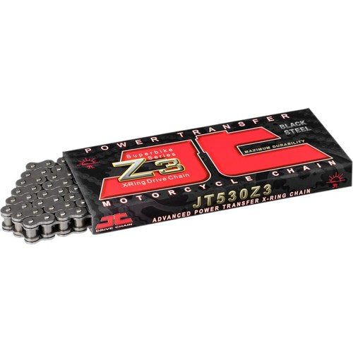JT Chains 520 Z3 - Heavy Duty X-Ring Chain - Steel - 114 Links | JTC520Z3114RL