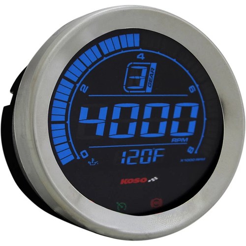 Koso North America 4" Tachometer - Chrome | BA051100