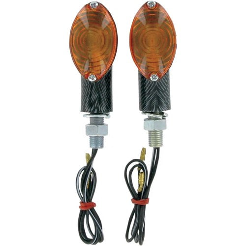 K&S Technologies Ultra Mini Marker Lights - Carbon/Amber | 25-8360