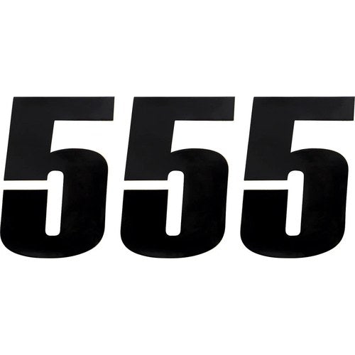Moose Racing Race Number 5 - Black - 6" | 80115