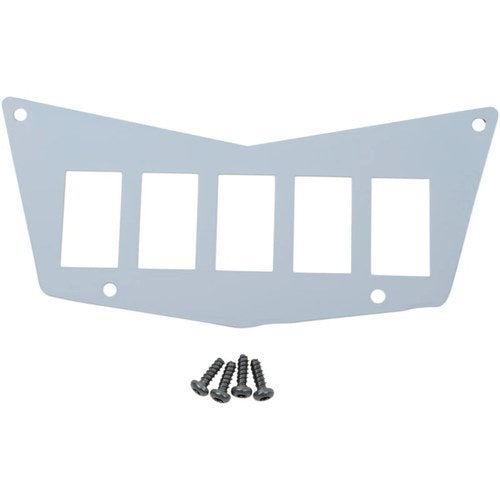 Moose Utility Division Dash Plate - White - 5 Switch - Rzr | 100-4381-PU