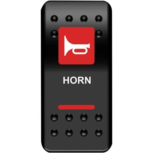 Moose Utility Division Rocker Switch - Horn - Red | HRN-PWR-R