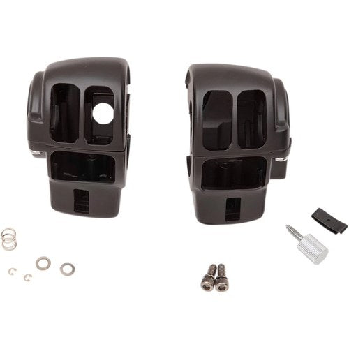 Drag Specialties Matte Black Radio Switch Housing for '96 - '07 | 07-0530ABMB