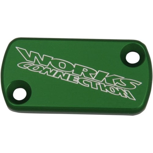Works Connection Green Front Brake Reservoir Cover | 21-110