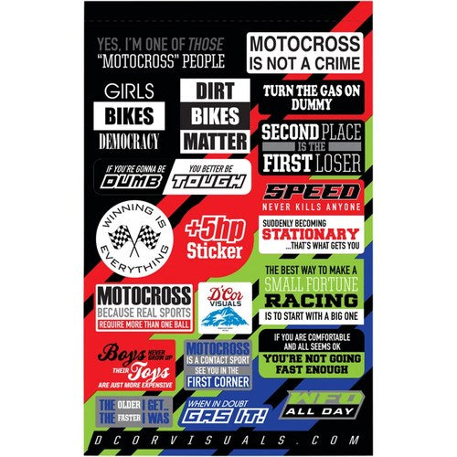 D'Cor Visuals Universal Decal Sheet, MotoTalk 2 - 4mll. | 40-90-121