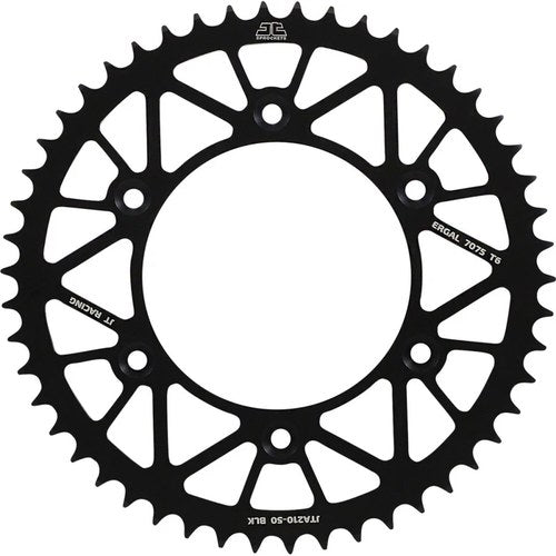 JT Sprockets Rear Racelite Sprocket Alum 50T-520 Blk Beta/Hon | JTA210.50BLK