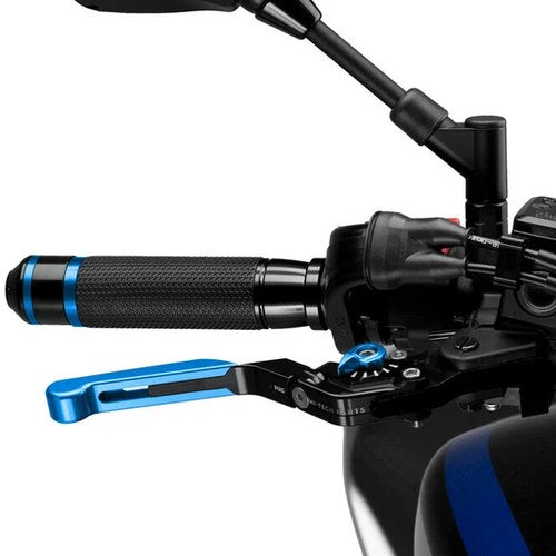 Puig Hi-Tech Extendable/Folding Brake Lever, Blue | 14ANA