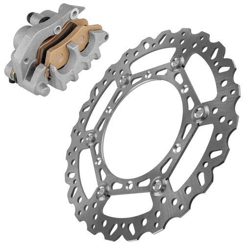 Front Brake Disc & Caliper w/Pads for Yamaha YZ250 2008-2016 / YZ250F 2007-2015
