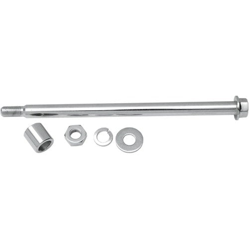 Drag Specialties Axle - Rear - Chrome - Belt Drive - 4 Speed | 16-0270-BC