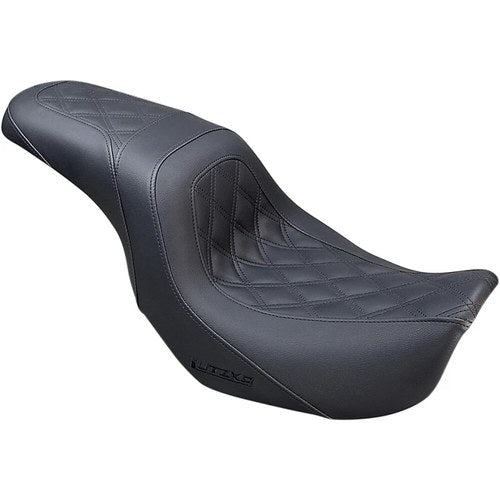 Saddlemen Lutzka Slim Seat - Lattice Stitched (Black) GL80604DB