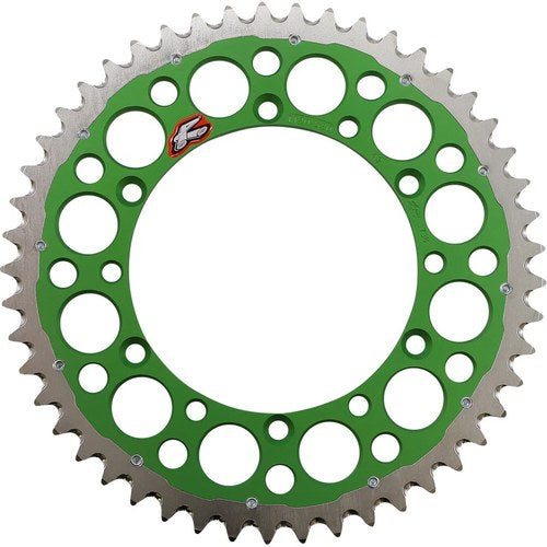 Renthal Twinring Rear Sprocket - 49-Tooth - Green | 112052049GPGN