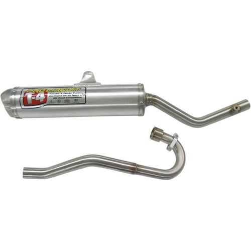 Pro Circuit T-4 Full Exhaust System (Aluminum; Brushed) 4H03150