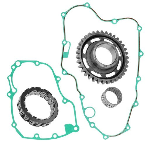Caltric Starting Gear w/Starter Clutch & Gaskets For Honda CRF450X 05-09 12-2017