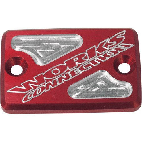 Works Connection Alum Front Brake Reservoir Cover (Red) 21-5