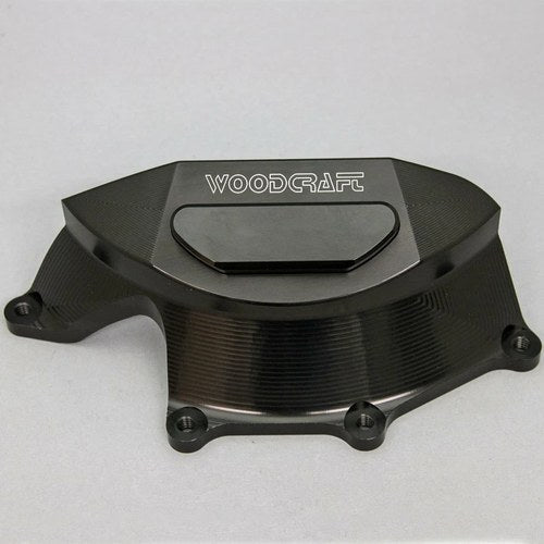 Aprilia 2009-2025 RSV4 Woodcraft Rhs Clutch Cover Engine Protector - Black Plate