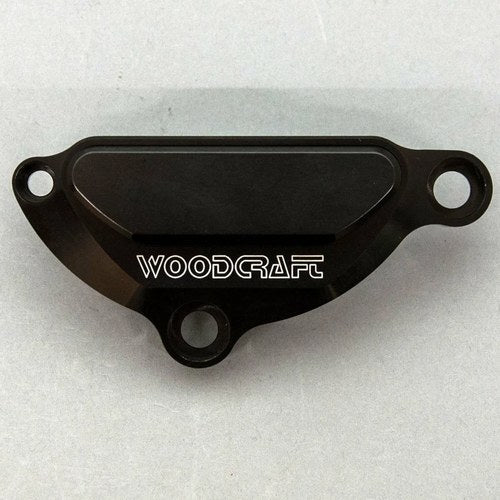 Yamaha R1 2004-2008 Woodcraft Lhs Engine Ignition Cover Protector - Black Plate