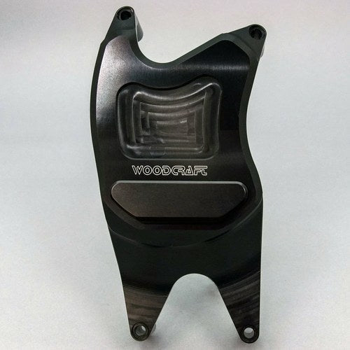 Yamaha R3 2015-2025 Woodcraft Rhs Clutch Cover Engine Protector - Black Plate