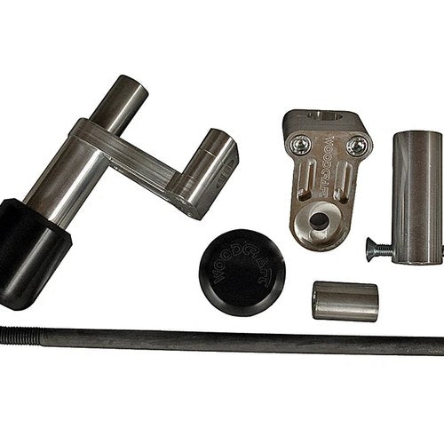 Ducati 2009-2011 1198 Woodcraft Racing Frame Slider Kit With Black Pucks