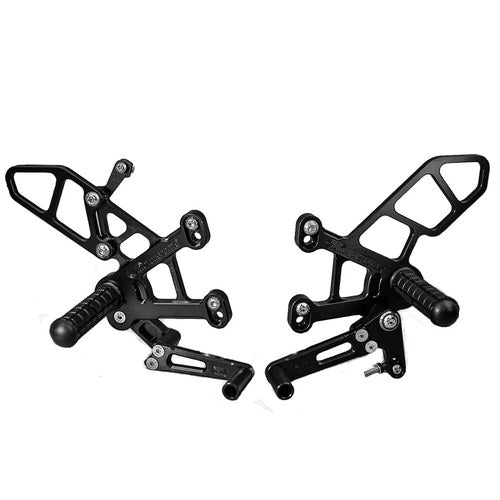 Kawasaki 2011-2015 ZX10R Woodcraft Racing Rearsets / Footpegs - Standard Shift