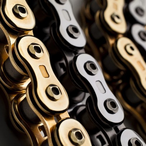 EK Z3D-530 Motorcycle Chain 120 Links Tensile Strength 11,200 lbs Gold