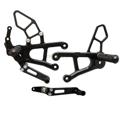Yamaha 2018-2020 MT-10 Woodcraft Racing Rearsets / Footpegs - Complete Kit