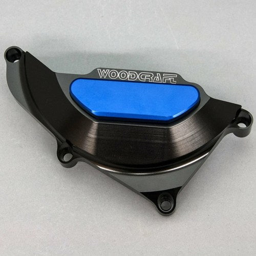 Yamaha R3 2015-2025 Woodcraft Lhs Stator Cover Engine Protector - Blue Plate