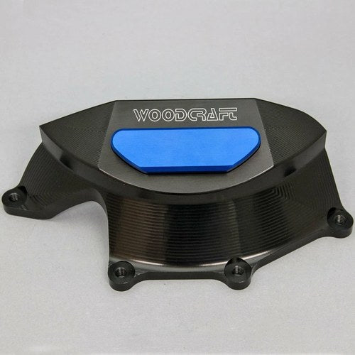 Aprilia 2011-2024 Tuono V4 Woodcraft Clutch Cover Engine Protector - Blue Plate