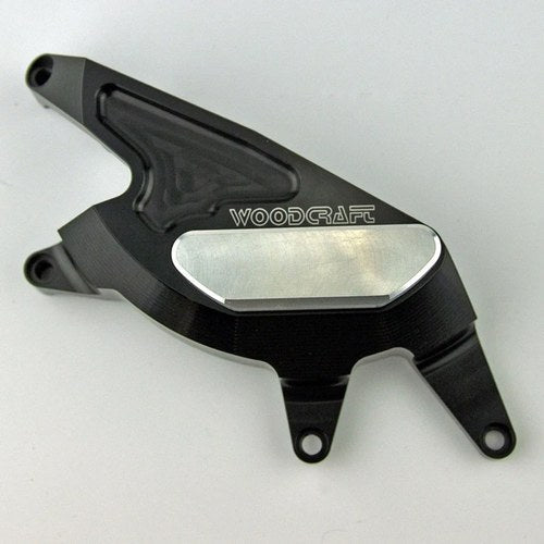 Suzuki 2003-2012 SV650 Woodcraft Rhs Clutch Cover Engine Protector Silver Plate