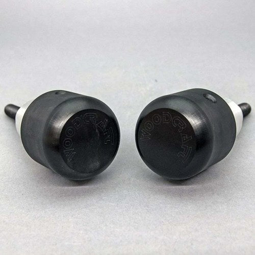 Aprilia 2004-2009 RSV/R Woodcraft Racing Frame Slider Kit - Short Black Pucks