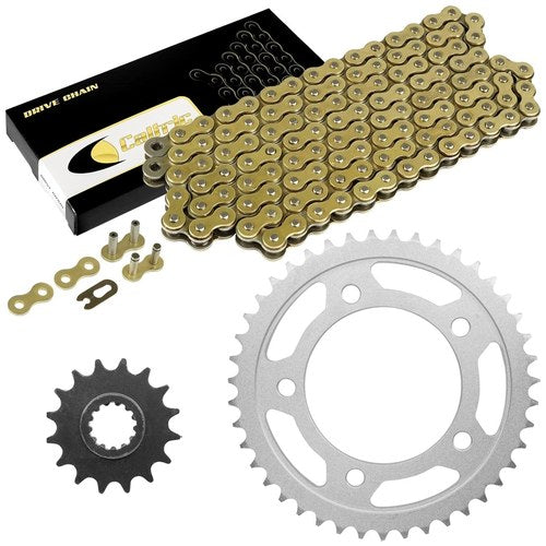 Drive Chain & Sprockets Kit For Honda CB900F 919 Hornet 2002-2007 Gold