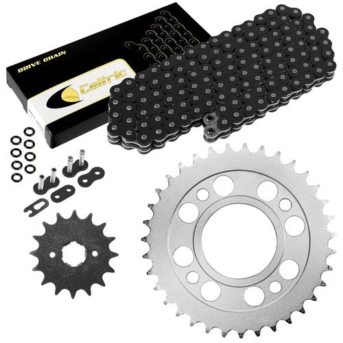 Black O-Ring Drive Chain & Sprockets Kit for Honda CM400A CM400C CM400E CM400T