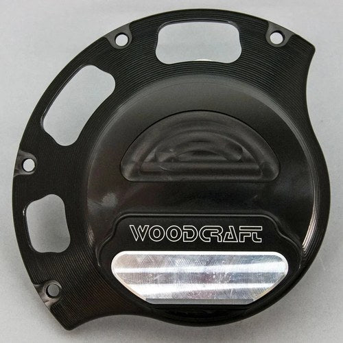 Ducati 2009-2013 Monster 1100 Woodcraft Clutch Cover Protector - Silver Plate
