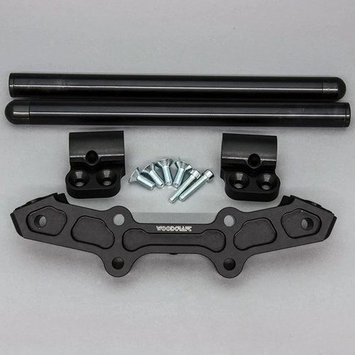 Yamaha 2015-2017 FZ-07 Woodcraft Clipon Bar Handlebar Adapter Plate - 1" Mount
