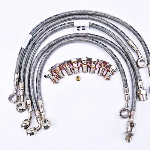 Kawasaki 1986-1987 Ninja 1000 R With Antidive Gbrakes Front Brake Line Kit
