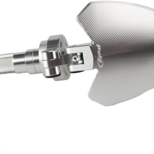 Puig Handlebar Bar End Folding Mirror Left Side - Silver