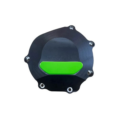 Suzuki 2017-2021 Gsxr 1000 Woodcraft Uhmw Stator Cover Protector - Green Plate