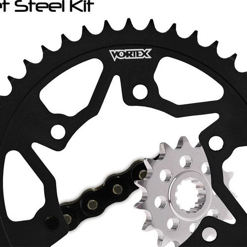 Vortex CK6147 520 Conv Steel Chain and Sprocket Kit Yamaha R1 04-05 (16-45)