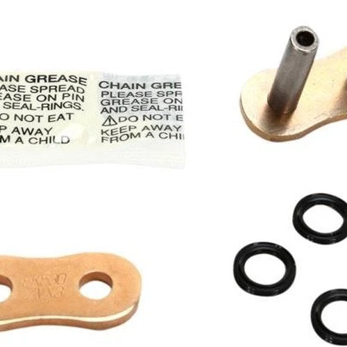 EK 530 ZVX3 Series NX-Ring Chain Mlj Rivet-Type Master Link Gold