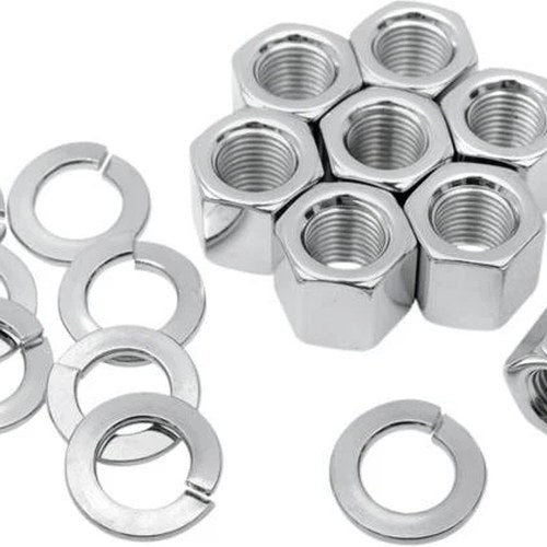 Colony Cylinder Base Nut Kit Chrome #8106-16 Harley Davidson Sportster/XR1000