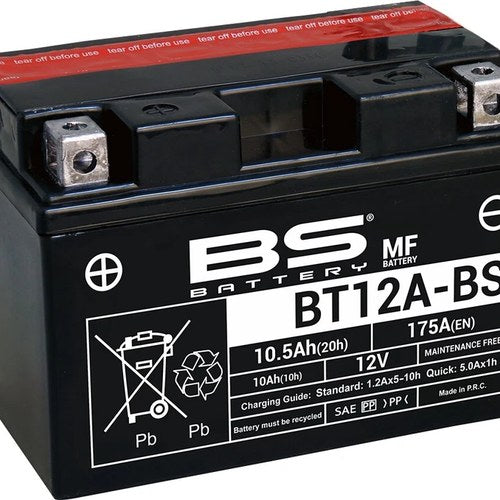 BS Battery Maintenance Free Battery BT12A-BS #300602 Aprilia Tuono 1100/RSV4