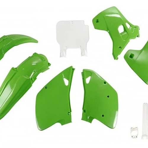 UFO Complete Plastics Kit 93 Original for Kawasaki KX250 2-Stroke/KX125 1993
