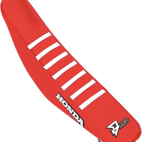 Dcor Ribbed Seat Cover 2018 Geico Red/Red/White for Honda CRF150R